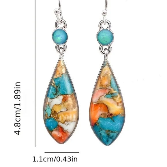 β¨Newβ¨ Colorful dangling earrings π - Picture 3 of 3